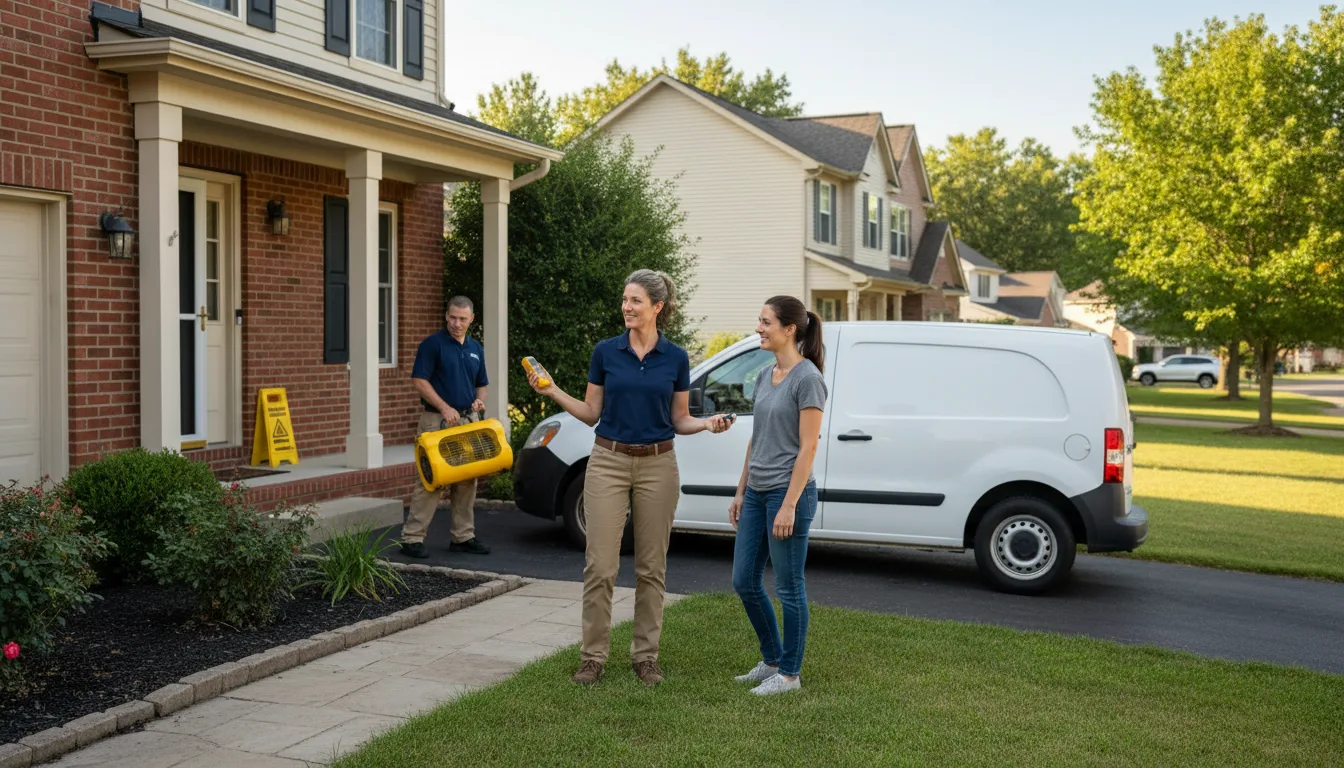 Residential water damage restoration in Cudahy, CA